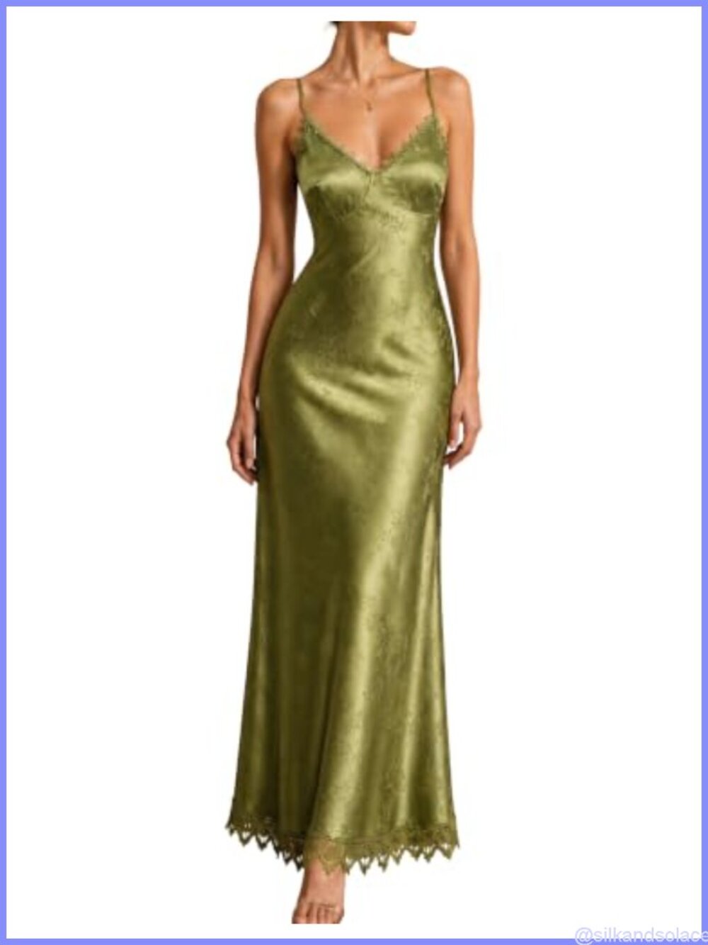 Corset Satin Maxi Dress Women Semi Formal V-Neck